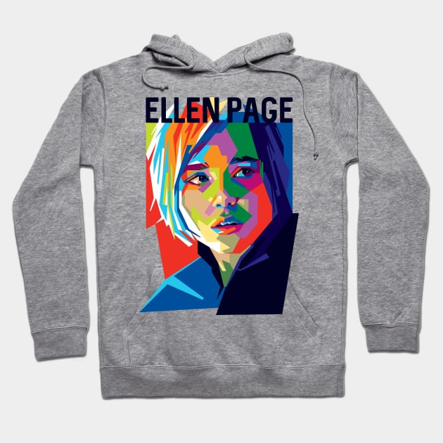 Ellen Page Pop Art Hoodie by Laksana Ardie Store